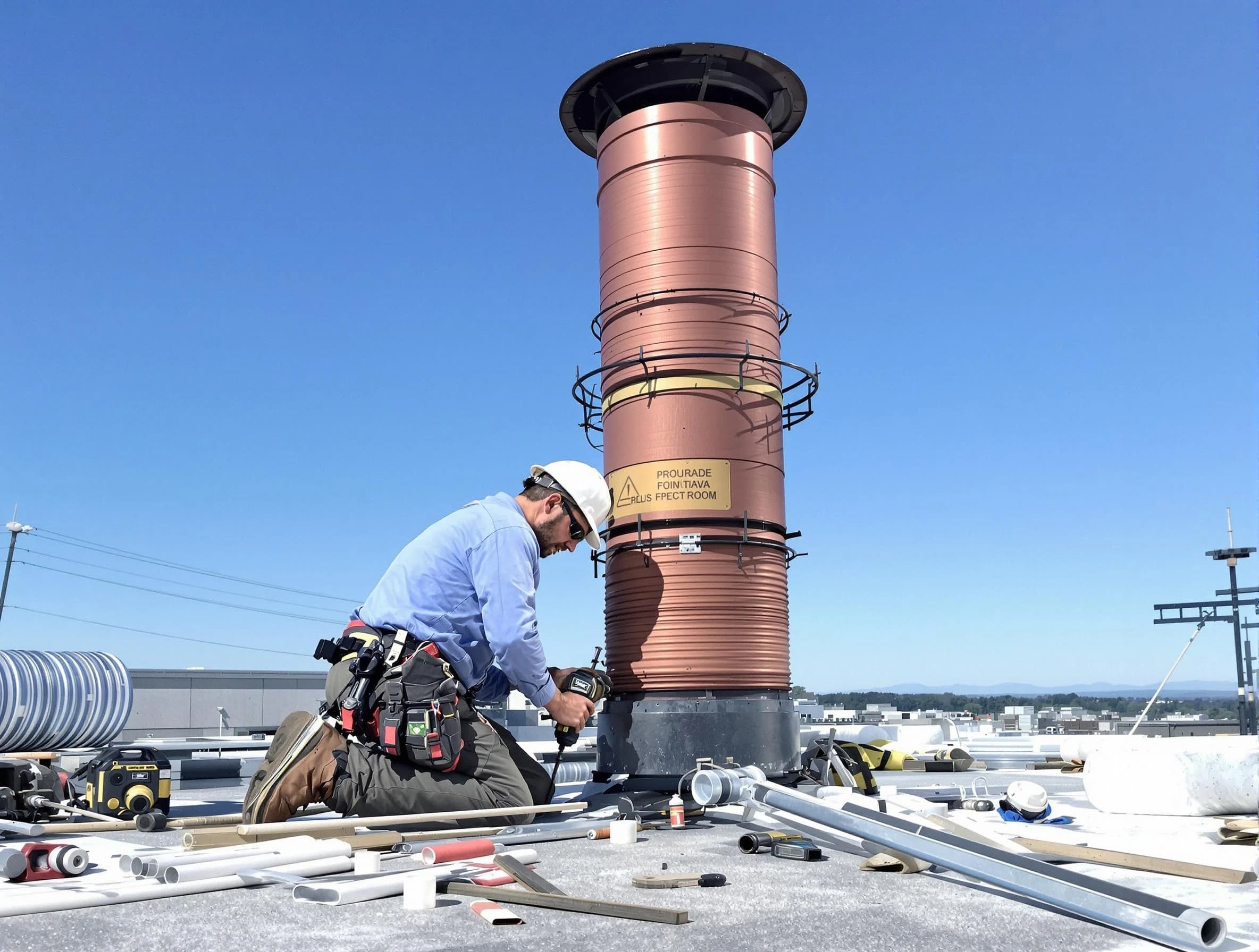 Installed chimney liner by North Fayette Chimney Sweep in North Fayette, PA