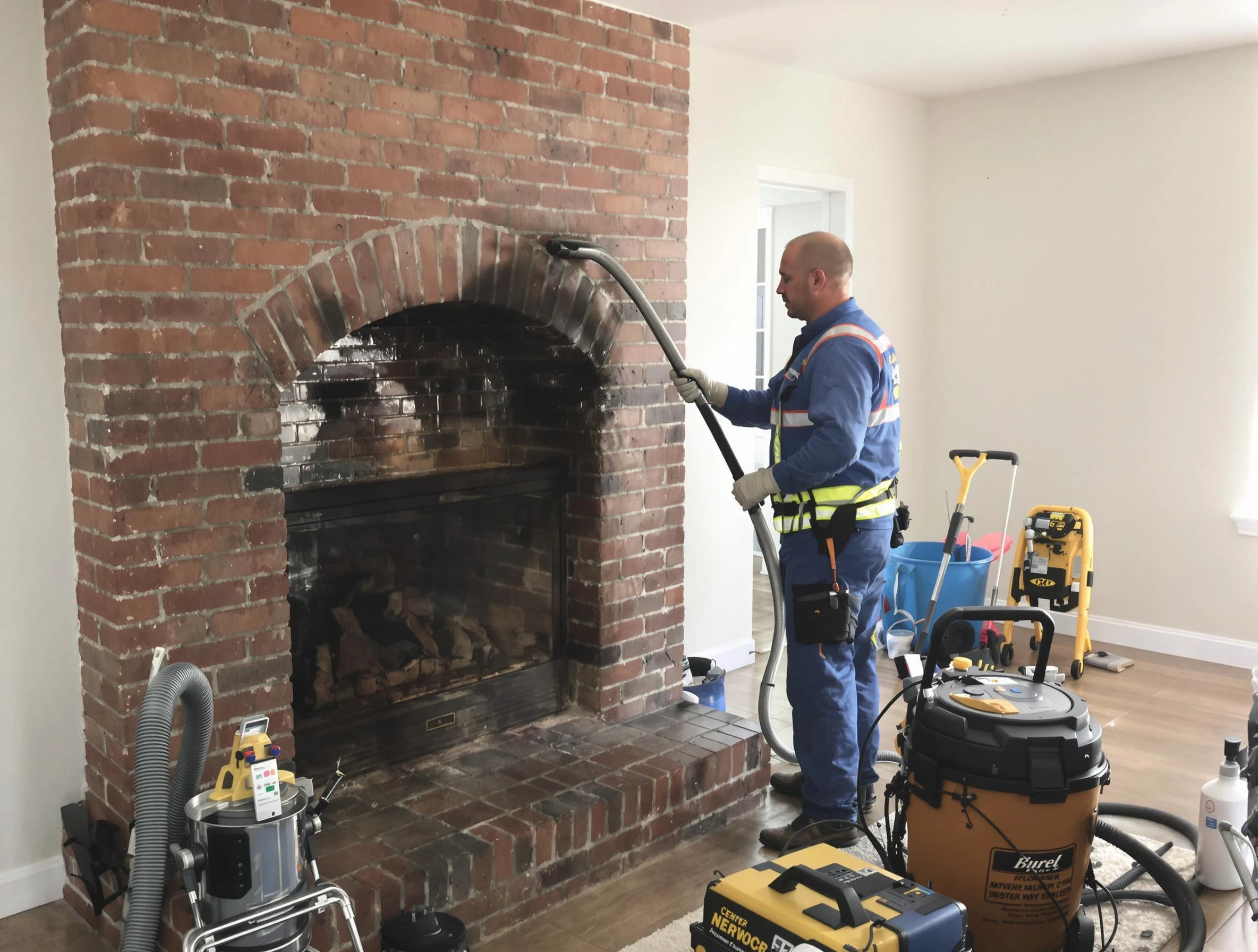 North Fayette Chimney Sweep expert performing detailed chimney sweep in North Fayette, PA